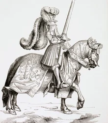Der Champion des Turniers, Vita Imperatoris Maximiliani, aus 
